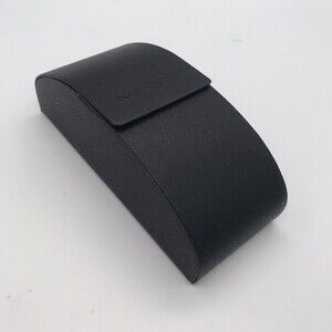 Vintage Ronsou Eyeglass Case Magnetic Snap Close Black Hard Case Sun Glasses